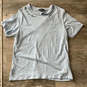 Baby Blue TopShop t - shirt - Size 4
